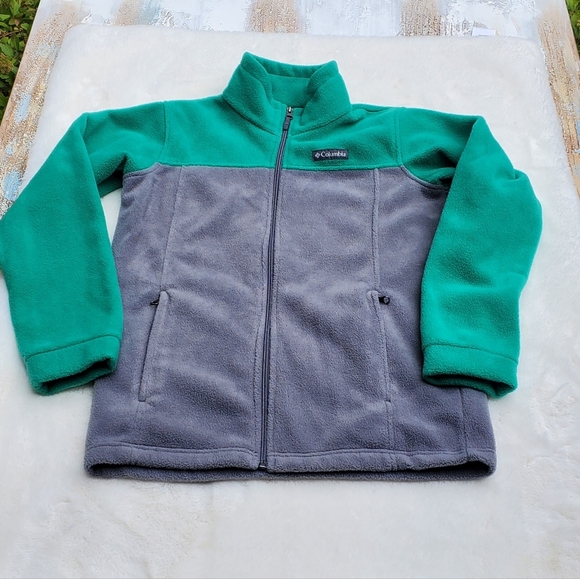 Columbia fleece zip up jacket size Large-14-16 - Picture 1 of 4